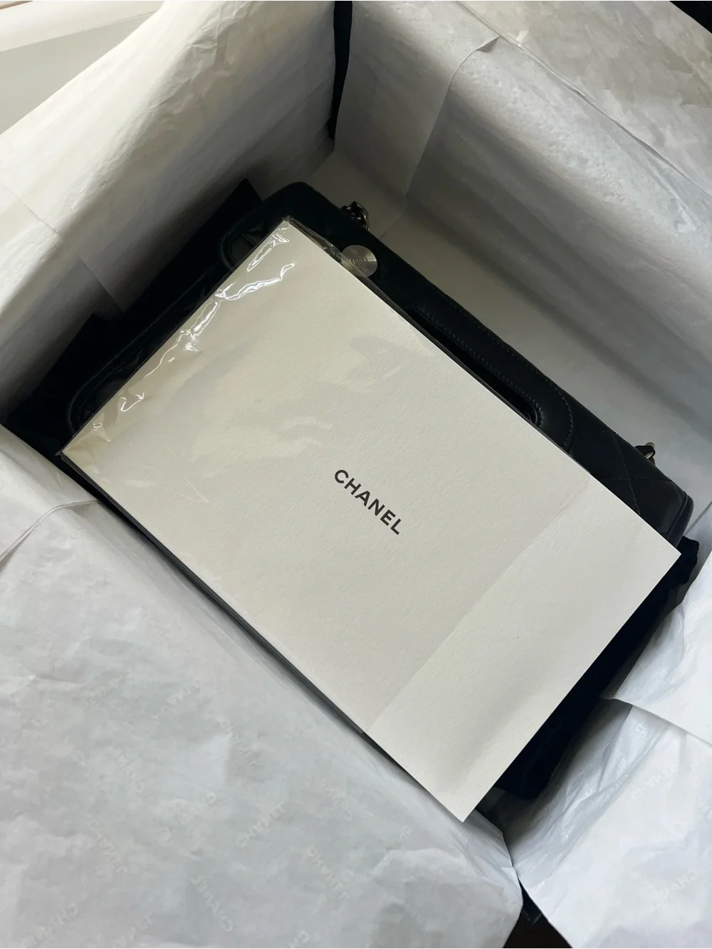 Chanel Charms Handle Cut Flap bag